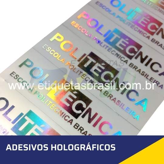 adesivo holografico personalizado