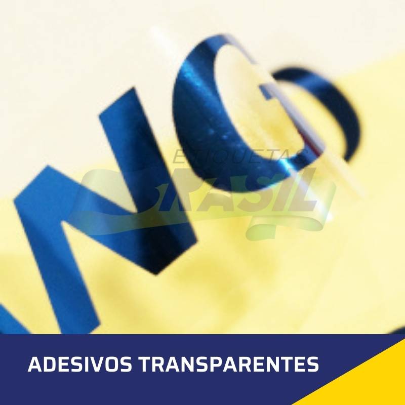 adesivo transparente personalizado