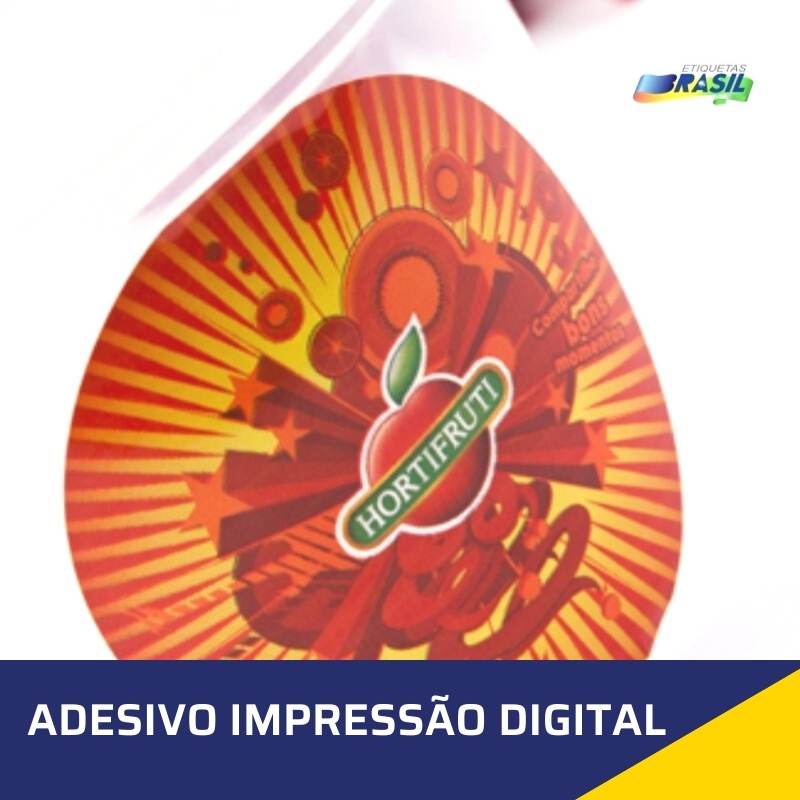 impressão digital adesiva